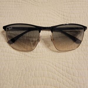NEW Ray Ban Chromance Sunglasses Model #RB3686 Black on Gold